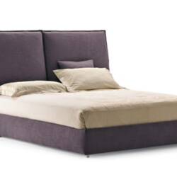 Two Sides of the Angle Upholstered Bed by Flou